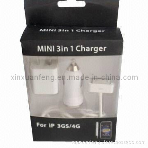 Mini 3 in 1 Charger for iPhone (XF-CK-005)